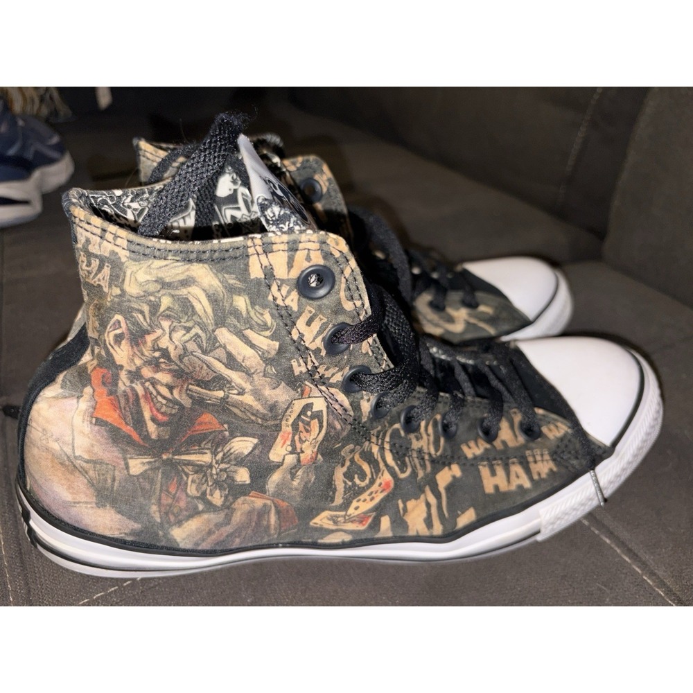 Converse Chuck Taylor All Star High The Joker Laugh 154789C Mens 10.5 DC Comics